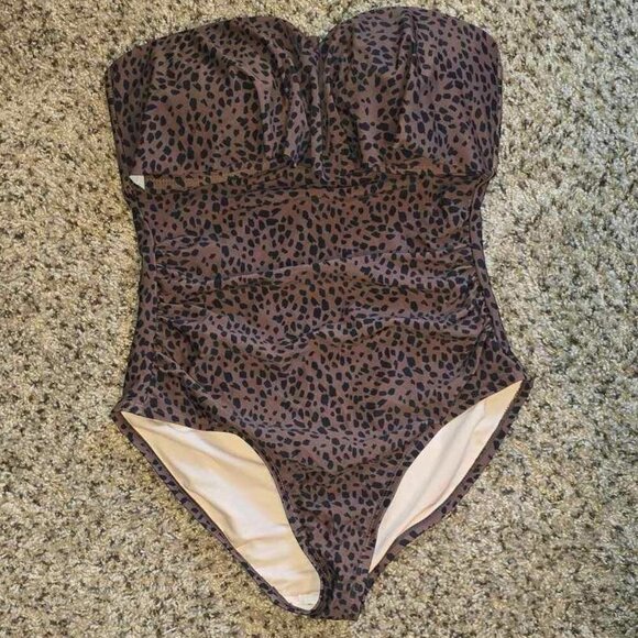 Kona Sol Animal Print One Piece Swimsuit NWT - Picture 3 of 6